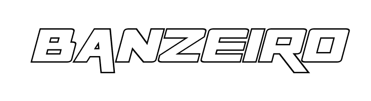 Rapier Zero Hollow Italic  Free Fonts Download