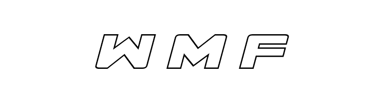 Rapier Zero Hollow Italic  Free Fonts Download