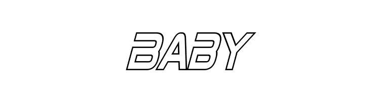 Zebulon Condensed Hollow Italic  Free Fonts Download