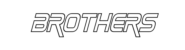 Zebulon Condensed Hollow Italic  Free Fonts Download