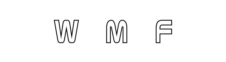 Zebulon Condensed Hollow  Free Fonts Download