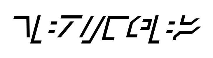 Modern Cybertronic Italic  Free Fonts Download