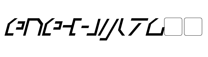 Modern Cybertronic Italic  Free Fonts Download