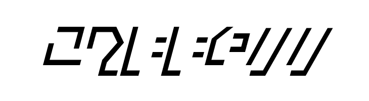 Modern Cybertronic Italic  Free Fonts Download