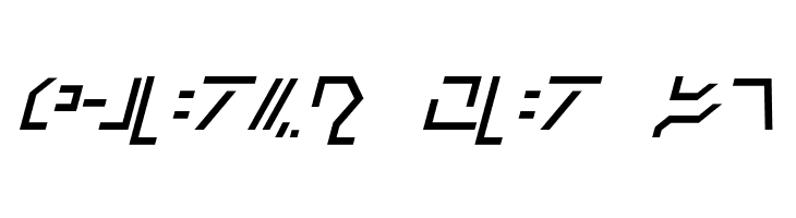 Modern Cybertronic Italic  Free Fonts Download