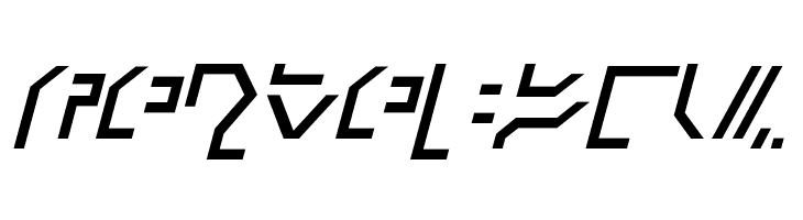 Modern Cybertronic Italic  Free Fonts Download