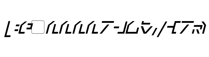 Modern Cybertronic Italic  Free Fonts Download