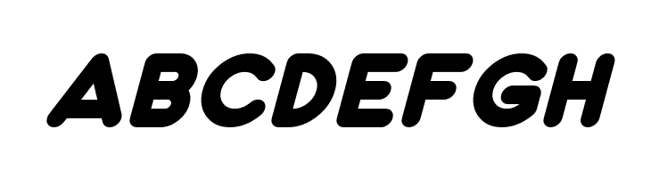 ABCDEFGH Dunkin Sans Italic Font