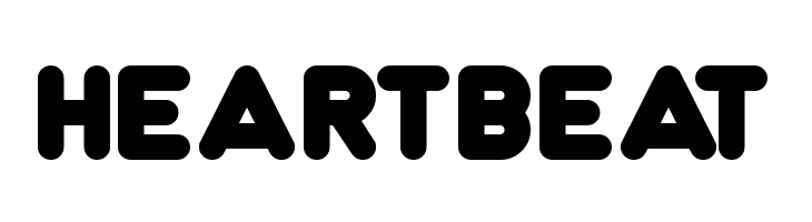 HEARTBEAT Dunkin Bold Font