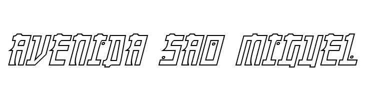 Manga Hollow Italic  Free Fonts Download