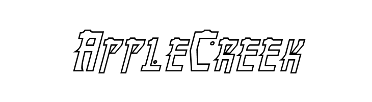 Manga Hollow Italic  Free Fonts Download