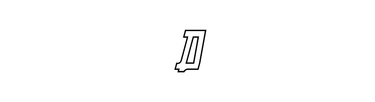 Manga Hollow Italic  Free Fonts Download