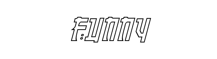 Manga Hollow Italic  Free Fonts Download