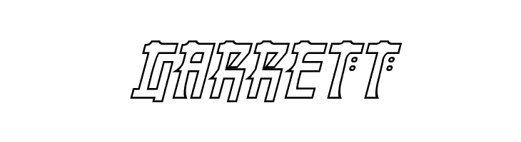 Manga Hollow Italic  Free Fonts Download