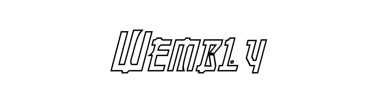 Manga Hollow Italic  Free Fonts Download