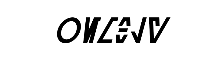 Aurebesh Cantina Bold Italic  Free Fonts Download