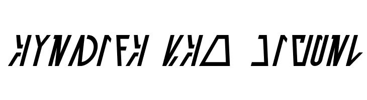 Aurebesh Cantina Italic  Free Fonts Download