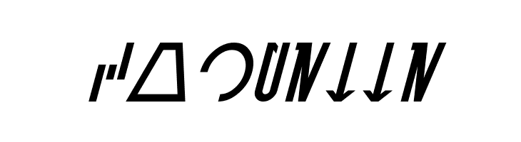 Aurebesh Cantina Italic  Free Fonts Download