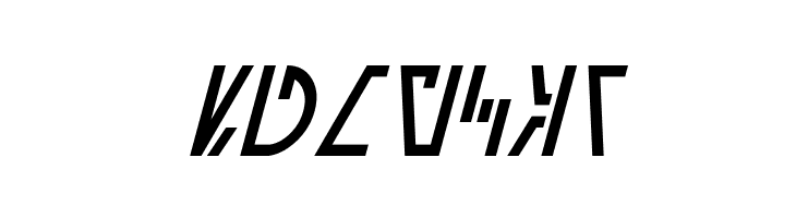 Aurebesh Cantina Italic  Free Fonts Download