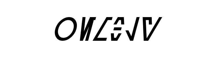 Aurebesh Cantina Italic  Free Fonts Download