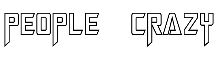 Megatron Hollow Condensed  Free Fonts Download