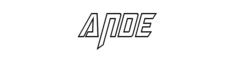 Megatron Hollow Condensed Italic  Free Fonts Download