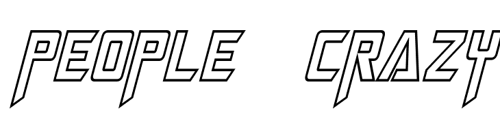 Megatron Hollow Condensed Italic  Free Fonts Download