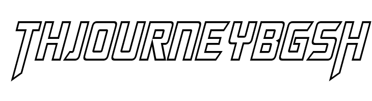 Megatron Hollow Condensed Italic  Free Fonts Download