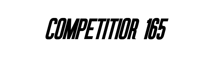COMPETITIOR%2B165 Okuda Bold Italic Font