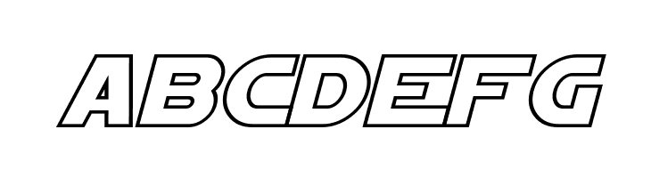 Starkiller Outline Italic  Free Fonts Download