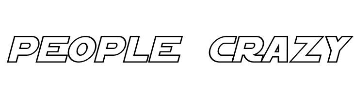 Starkiller Outline Italic  Free Fonts Download