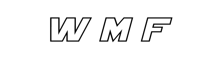 Starkiller Outline Italic  Free Fonts Download