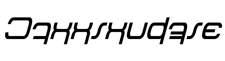 Betazed Italic  Free Fonts Download