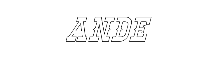 Winslett Hollow Italic  Free Fonts Download