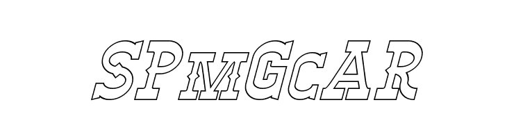 Winslett Hollow Italic  Free Fonts Download