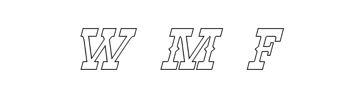 Winslett Hollow Italic  Free Fonts Download