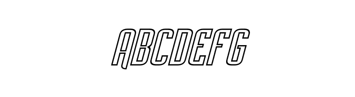 Empanada Outline Italic  Free Fonts Download