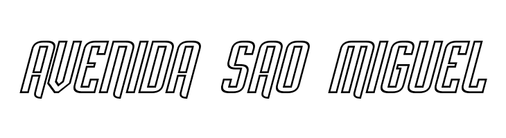 Empanada Outline Italic  Free Fonts Download