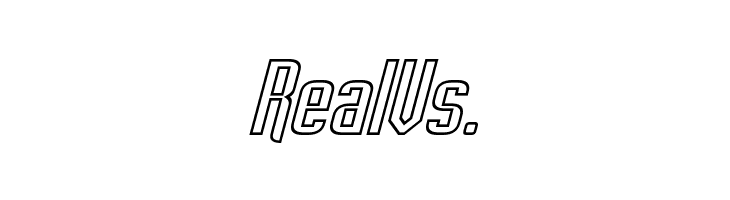 Empanada Outline Italic  Free Fonts Download