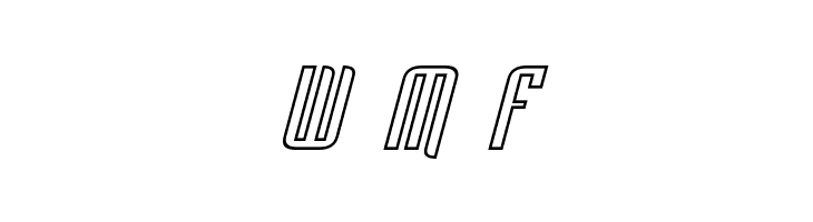 Empanada Outline Italic  Free Fonts Download