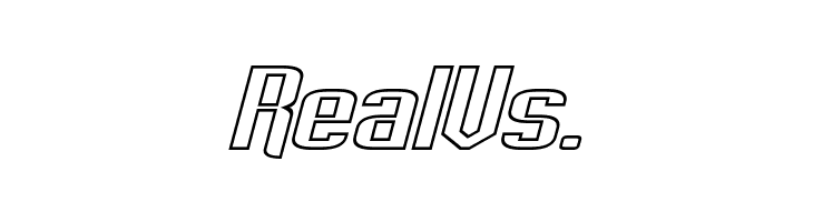 Empanada Extended Outline Italic  Free Fonts Download