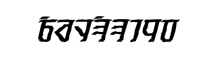 Exodite Distressed Bold Italic  Free Fonts Download