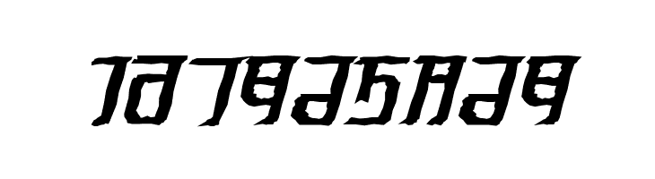 Exodite Distressed Bold Italic  Free Fonts Download