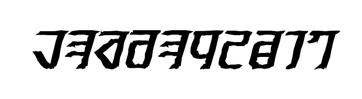 Exodite Distressed Bold Italic  Free Fonts Download