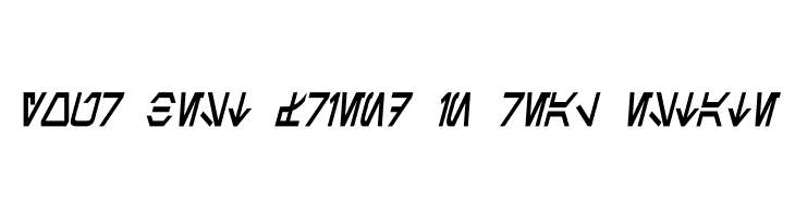 Aurebesh Condensed Bold  Free Fonts Download