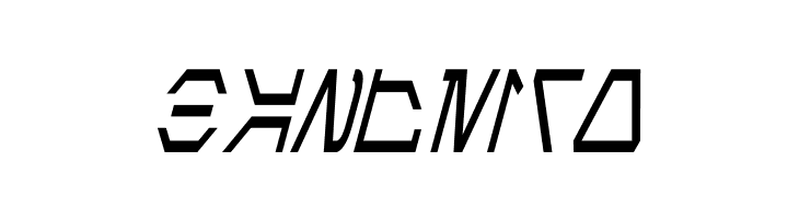 Aurebesh Condensed Italic  Free Fonts Download