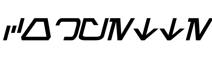 Aurebesh Bold Italic  Free Fonts Download