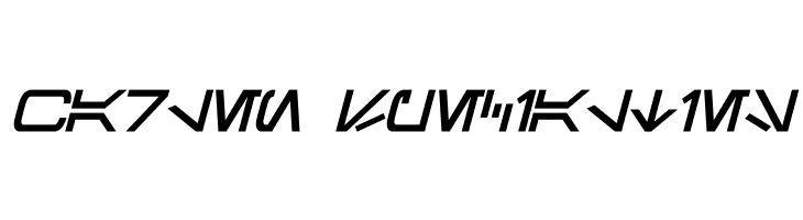 Aurebesh Bold Italic  Free Fonts Download