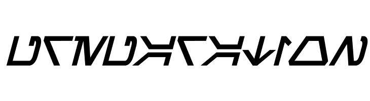 Aurebesh Bold Italic  Free Fonts Download