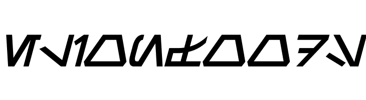 Aurebesh Bold Italic  Free Fonts Download
